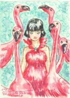 Lady of Flamingos